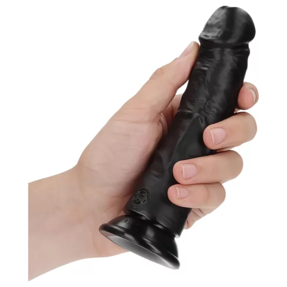 RealRock - realistinen dildo imukupilla - 15,5 cm - musta