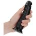 RealRock - realistinen imukuppidildo - 15,5 cm (musta)