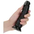 RealRock - realistinen dildo imukupilla - 15,5 cm - musta