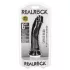 RealRock - realistinen dildo imukupilla - 15,5 cm - musta
