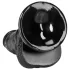 RealRock - imukupilla varustettu, kiveksellinen dildo - 15,5 cm (musta)
