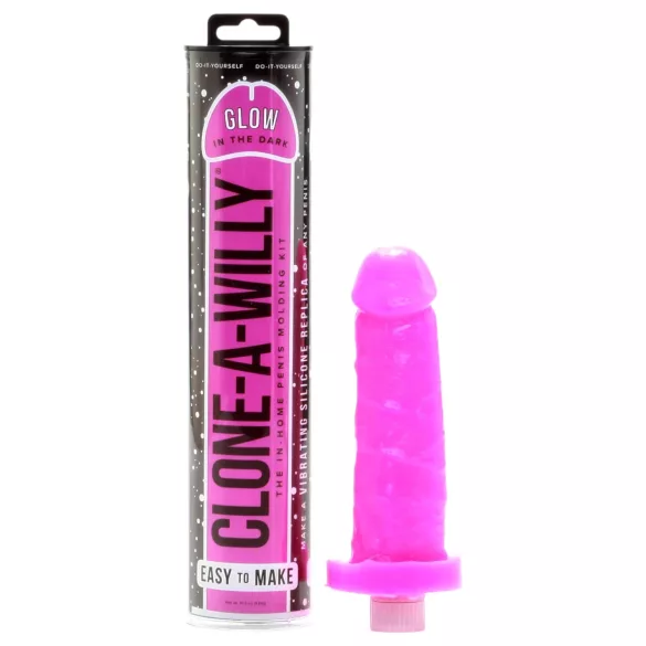Clone-a-Willy - peniksen jäljennössarja - hohtava pinkki