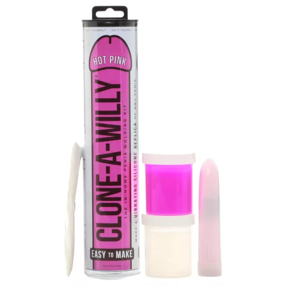 Clone-a-Willy - peniksenmallintamispakkaus vibraattorilla - pinkki