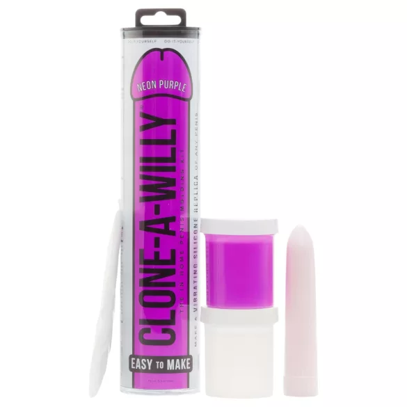 Clone-a-Willy - penismuotti setti vibraattorilla - lila