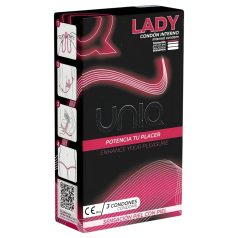 Uniq Lady - naisten kondomi - 3 kpl