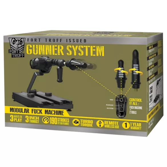 Doc Johnson Gunner System - seksikone - musta