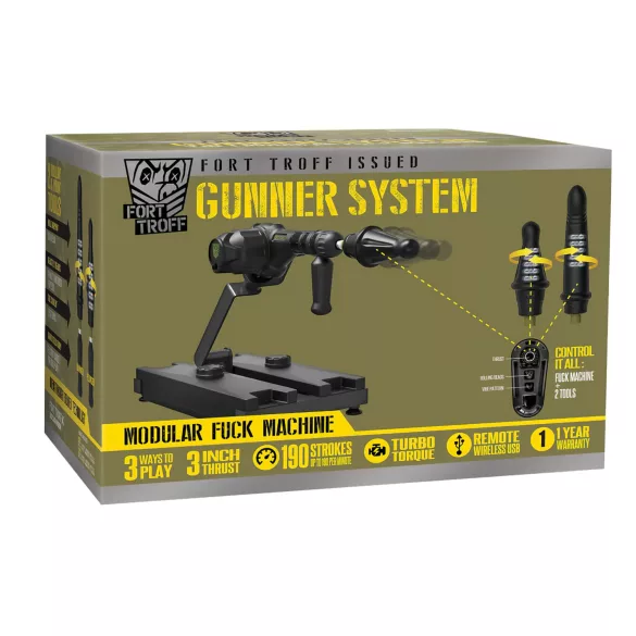 Doc Johnson Gunner System - seksikone - musta