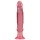Kristallihyytelö - pinkki anaalidildo imukupilla