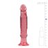 Kristallihyytelö - pinkki anaalidildo imukupilla
