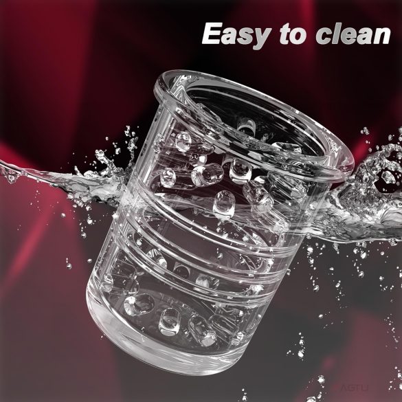 AlvUp - pyörivä työntävä mastubaattori - musta