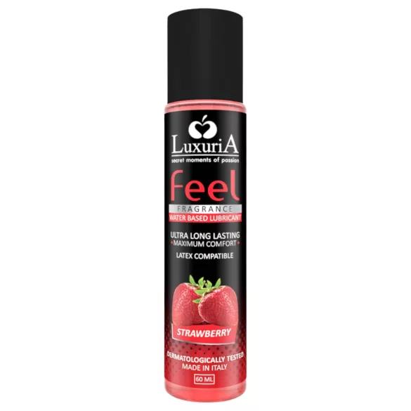 LuxuriA Feel Strawberry - vesipohjainen liukuvoide - mansikka (60 ml)