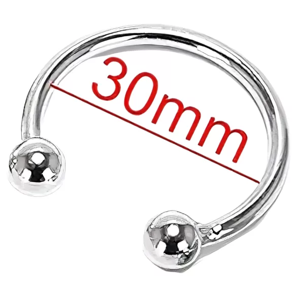 Rozsdamentes - peniksen rengas - viivästyttää siemensyöksyä - metalli 30mm