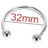 Rozsdamentes teräs peniksen päärenkaat - viivästyttää siemensyöksyä - 32mm