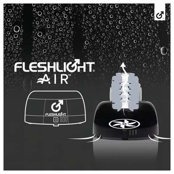 Fleshlight Air - automaattinen masturbaattorin kuivaaja (musta)