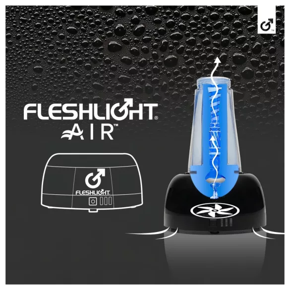 Fleshlight Air - automaattinen masturbaattorin kuivaaja (musta)