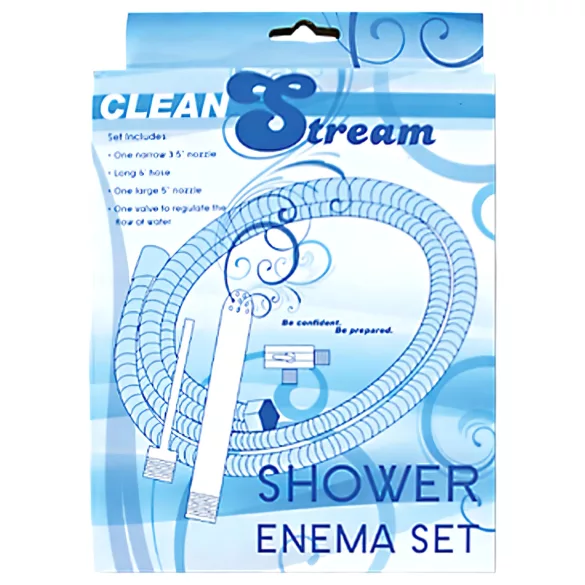 Shower Enema - anaalisuihku setti - alumiini - hopea