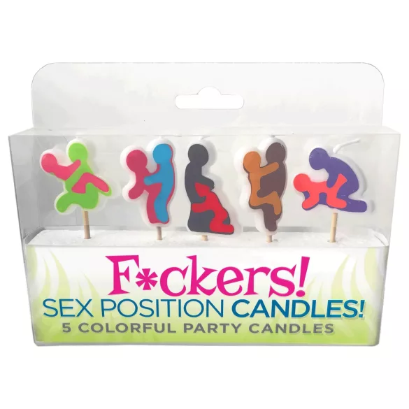 F*ckers! - seksiasentokynttilät 5 kpl