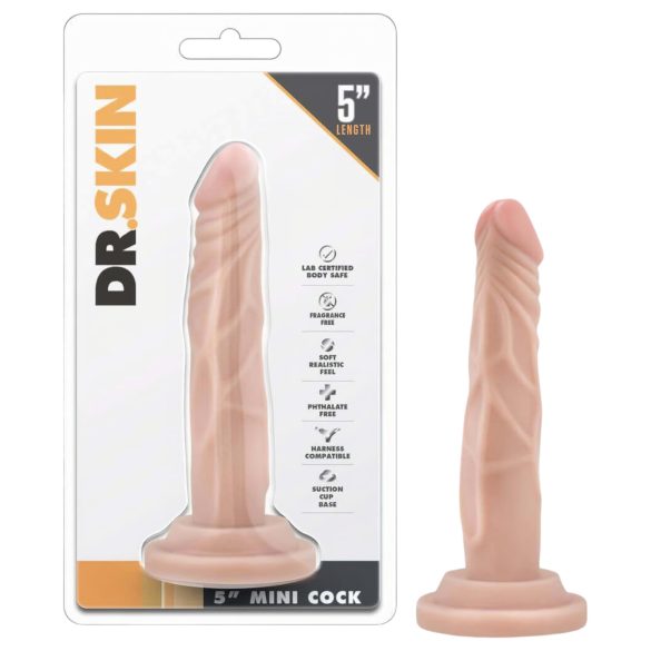Dr. Skin - realistinen dildo imukupilla - beige 14,5 cm