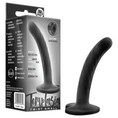   Temptasia Twist Small - imukupilla varustettu, kiertyvä dildo (musta)