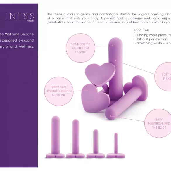 Blush Wellness - emätinlaajennin setti - lila