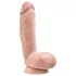 blush Dr. Skin Glide realistinen dildo - 21,5 cm, kiveksillä