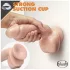 blush Dr. Skin Glide realistinen dildo - 21,5 cm, kiveksillä