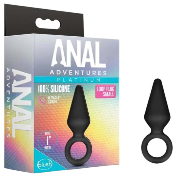 Anal Adventures Platinum - pieni musta anaalitappi