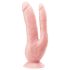 Dr. Skin 8 - liimautuva tupladildo (luonnollinen)
