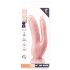 Dr. Skin 8 - liimautuva tupladildo (luonnollinen)