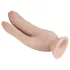 Dr. Skin 8 - imukupillinen tupladildo - luonnollinen