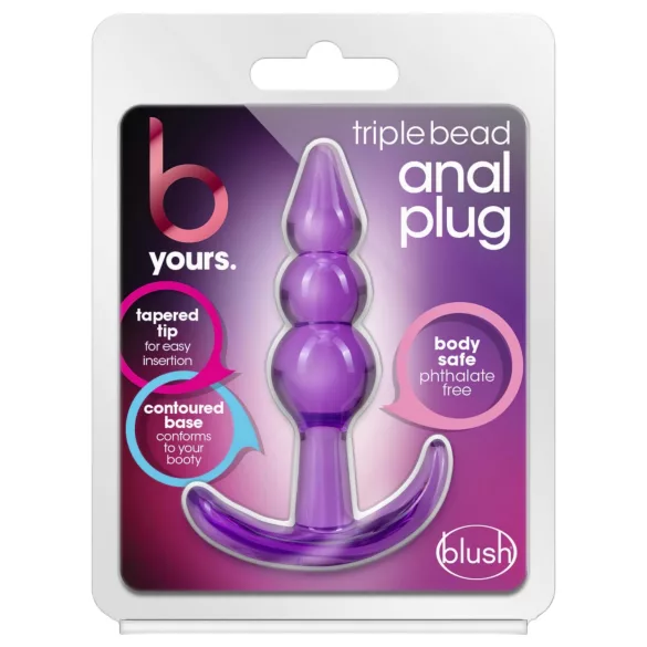 B Yours - anustappi kuulamainen - silikoni - violetti