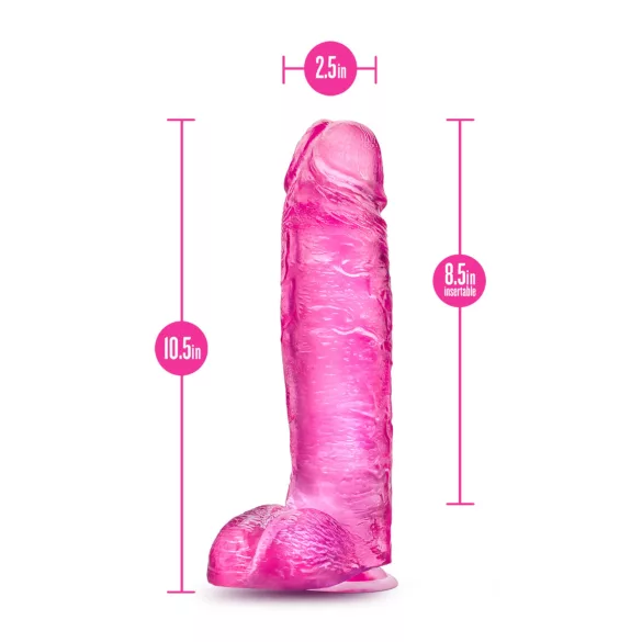 Blush B Yours Plus - realistinen dildo (vaaleanpunainen)