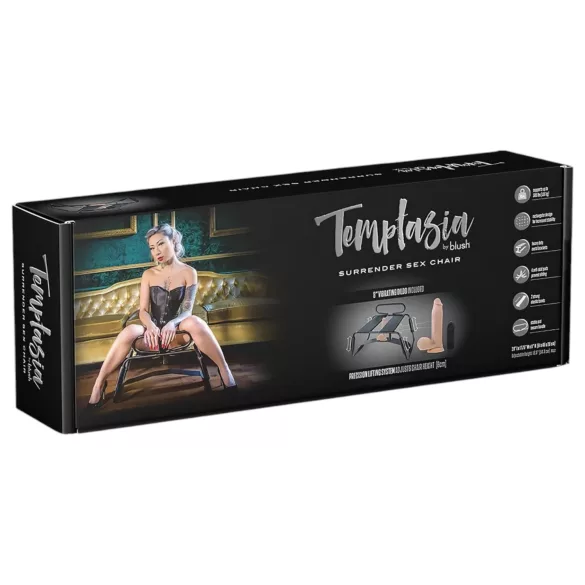 Temptasia - seksituoli vibraattorilla - musta/natural