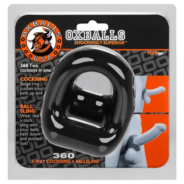 OXBALLS - penis- ja kivestenrengas - musta