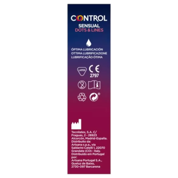 Control - kondomi - juomutettu, nystyillä - 12 kpl