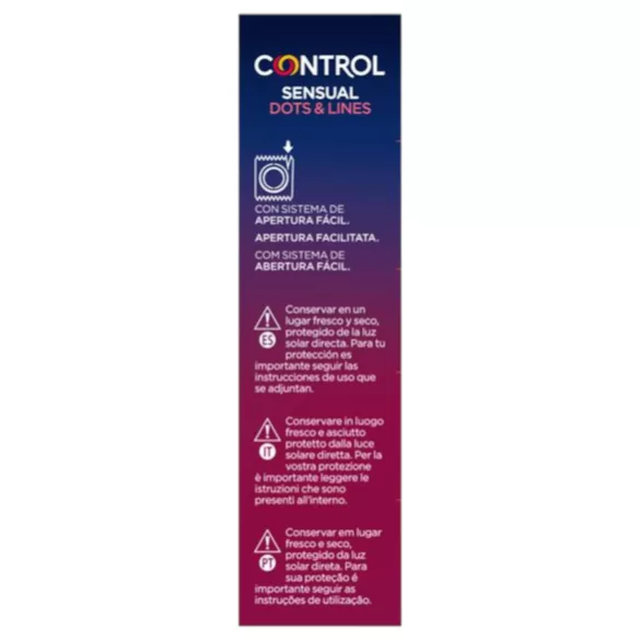 Control - kondomi - juomutettu, nystyillä - 12 kpl