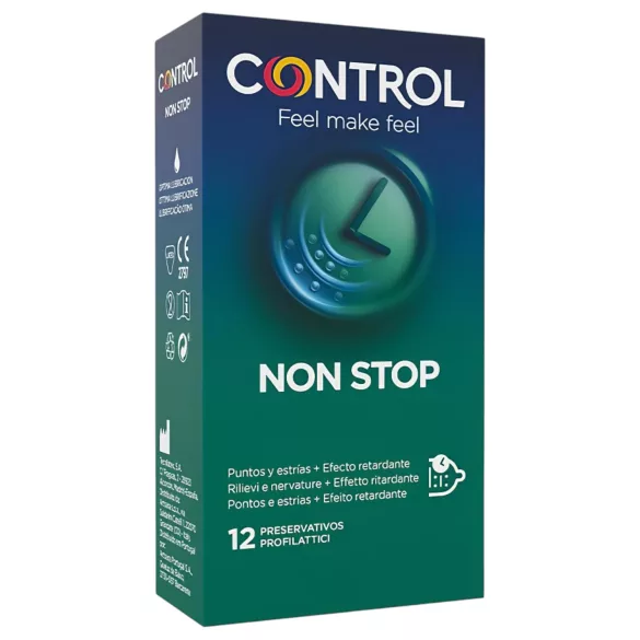 Control - kondomi - ribbed, viivästyttävä vaikutus - 12 kpl
