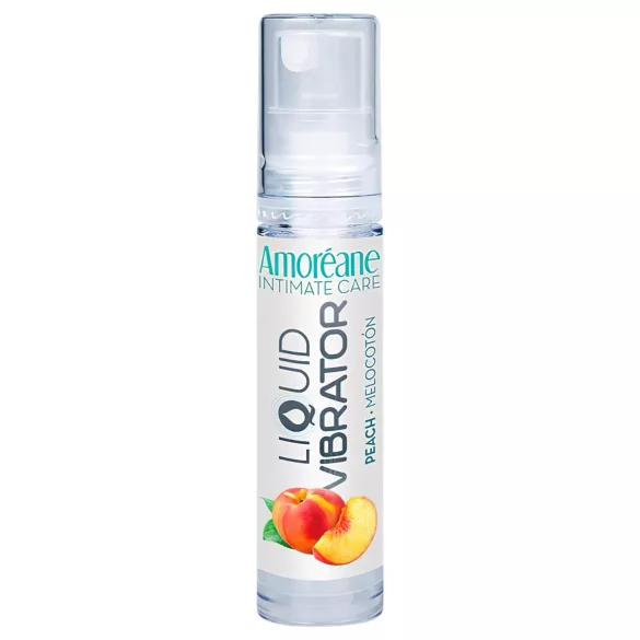 Amoréane - nestemäinen vibraattorikiihottava liukuvoide, persikka (10 ml)