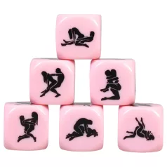   Secret Play - Kamasutra-seksiasentojen noppa (vaaleanpunainen)