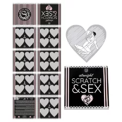   Secret Play Scratch & Sex Straight - raaputettava seksiasento­peli pareille (5 kielellä)