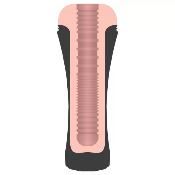 JamyJob - realistinen keinovagina koteloitu - musta/nude
