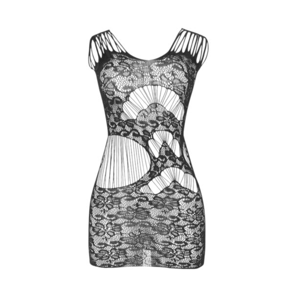 Subblime 951771 - verkkomekko - sahalaitakuvio - musta - S-L