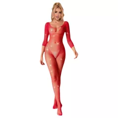   Subblime 952419 - strassikoristeltu catsuit - punainen - XS-M