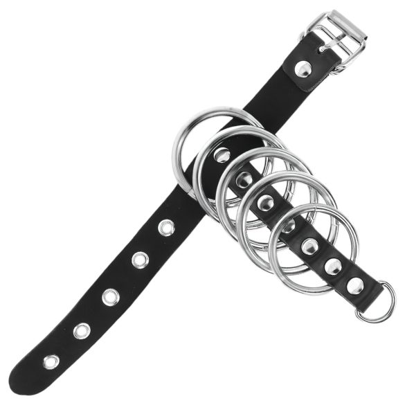 Kink - penisrengas metallirenkailla (musta)