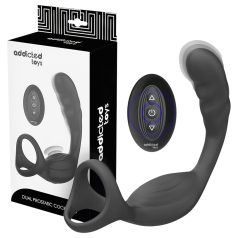   Addicted Toys - anaalivibraattori penis- ja kivestenrengas - musta