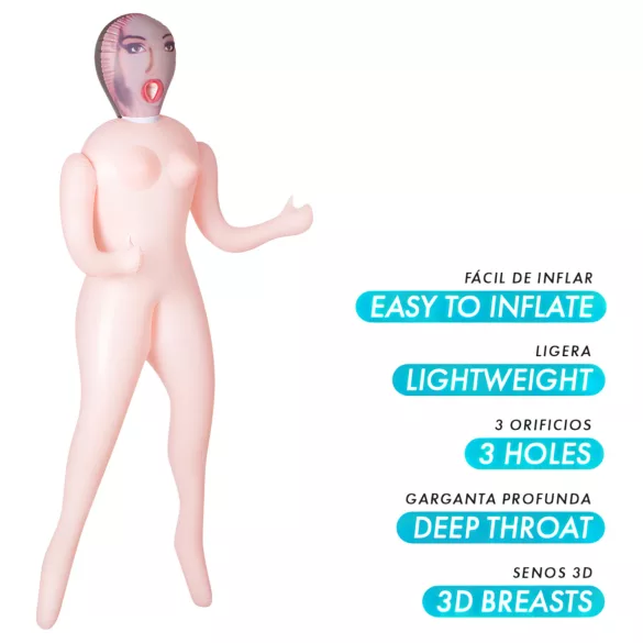 Intense Dolls Monique - puhalelmä nukke - puhallettava seksi guminen