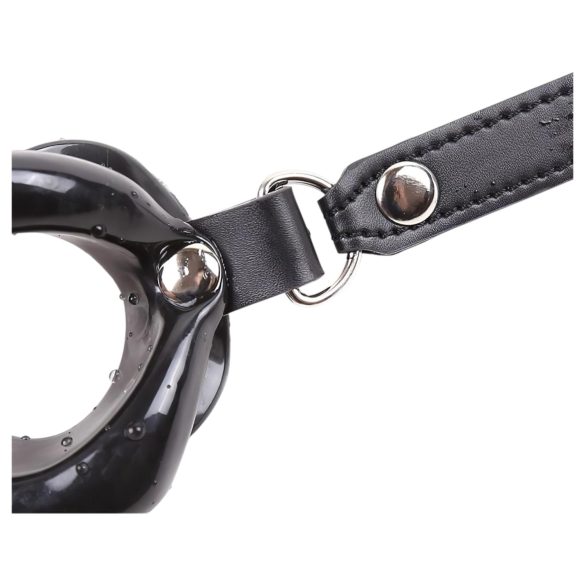 Latetobed - suunmuotoinen silikoninen suukapula - musta