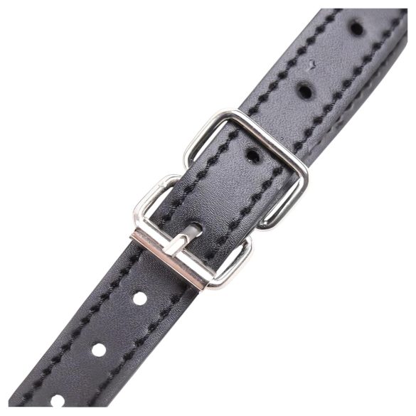 Latetobed - suunmuotoinen silikoninen suukapula - musta