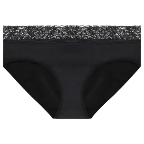Adalet Natura Super - kuukautisalushousut (musta) - XL