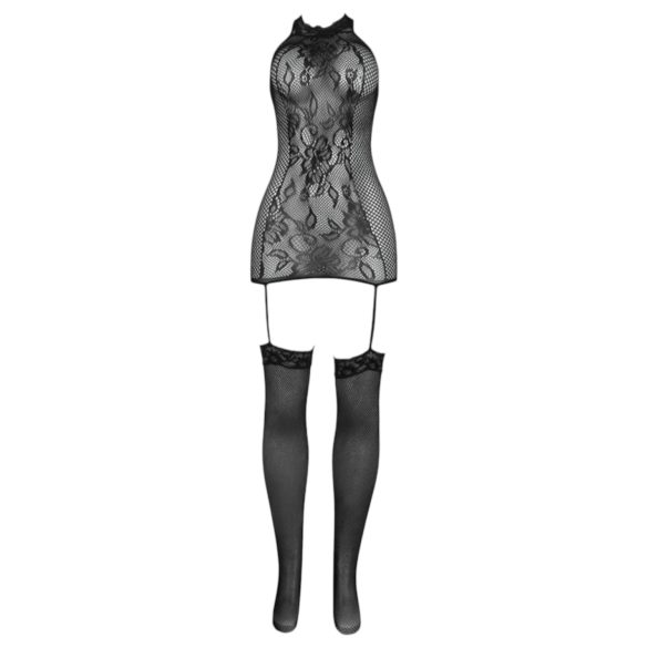 Adalet Nicole - pitsinen verkkosetti - musta